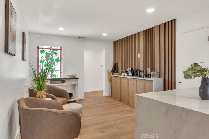 Accent wall in family room