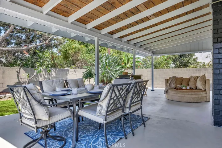 Huge covered patio