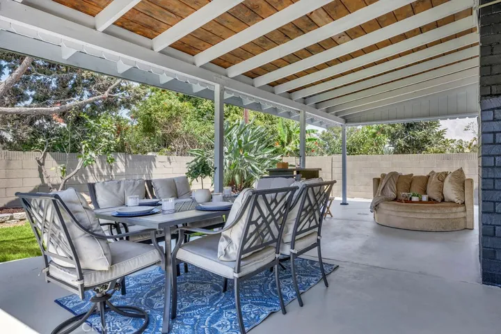 Huge covered patio