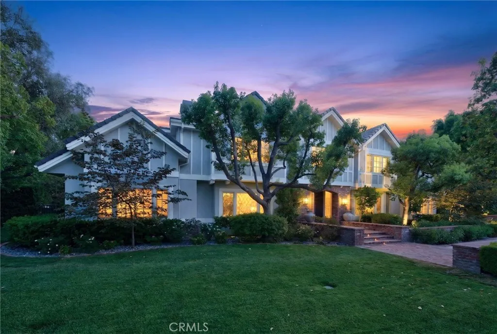 Twilight front of home