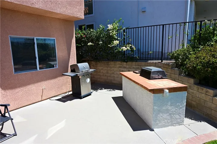 Rear concrete patio