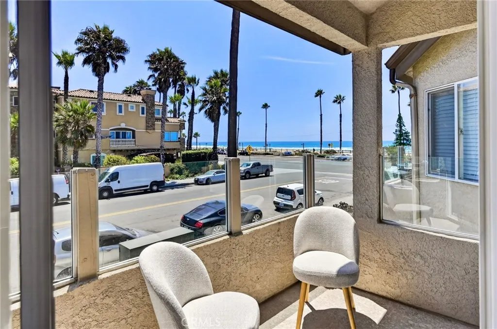 Ocean View from the upstairs primary bedroom balcony