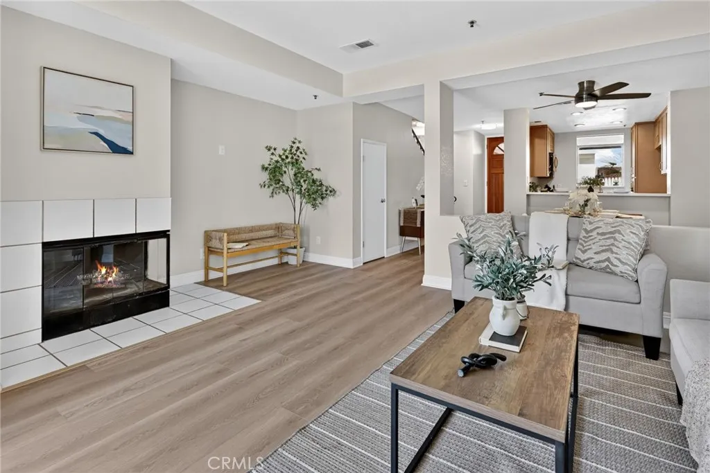 Living Room with a cozy fireplace