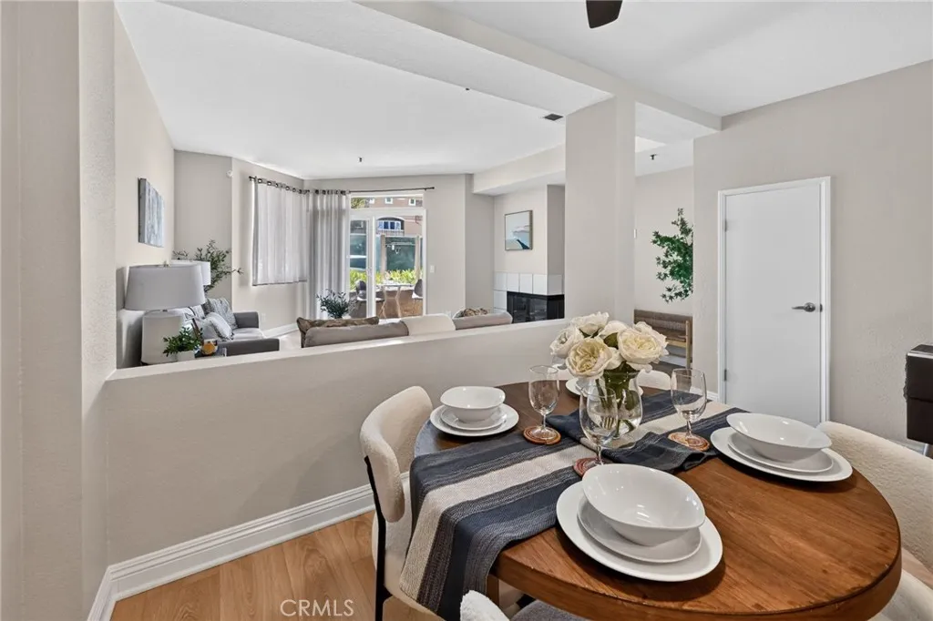 View of the Living Room from the Dining Room