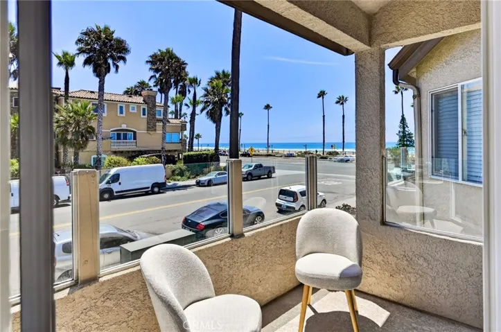 Ocean View from the upstairs primary bedroom balcony