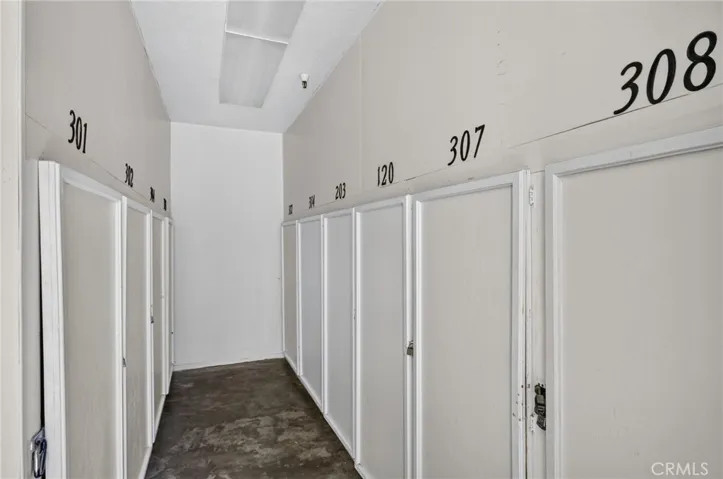 Each unit has a private storage locker