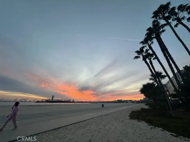 Beach view bike and walking paths