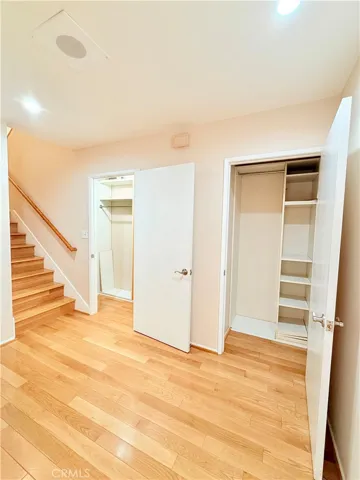 Downstairs Hallway with Storage Closets 
