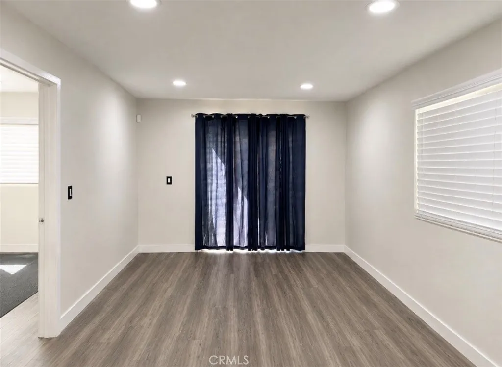 Living Room with closed curtain