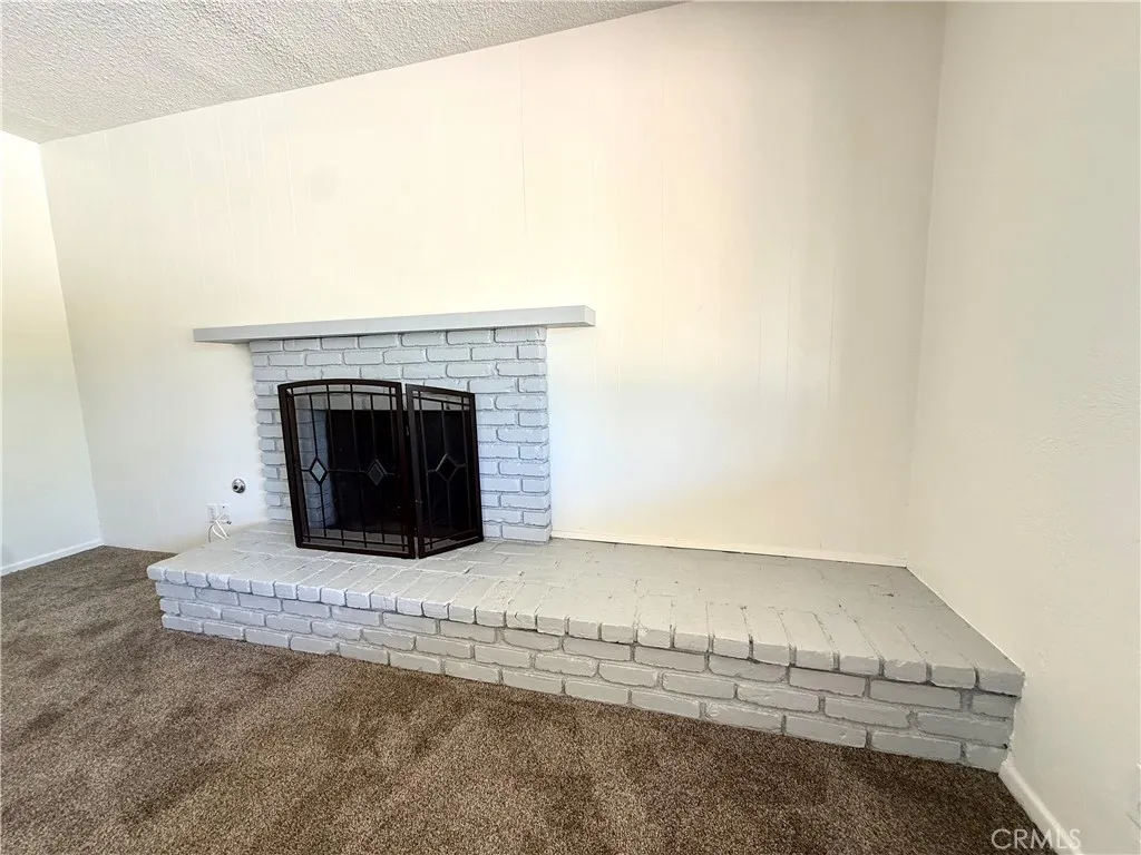 Living room fireplace