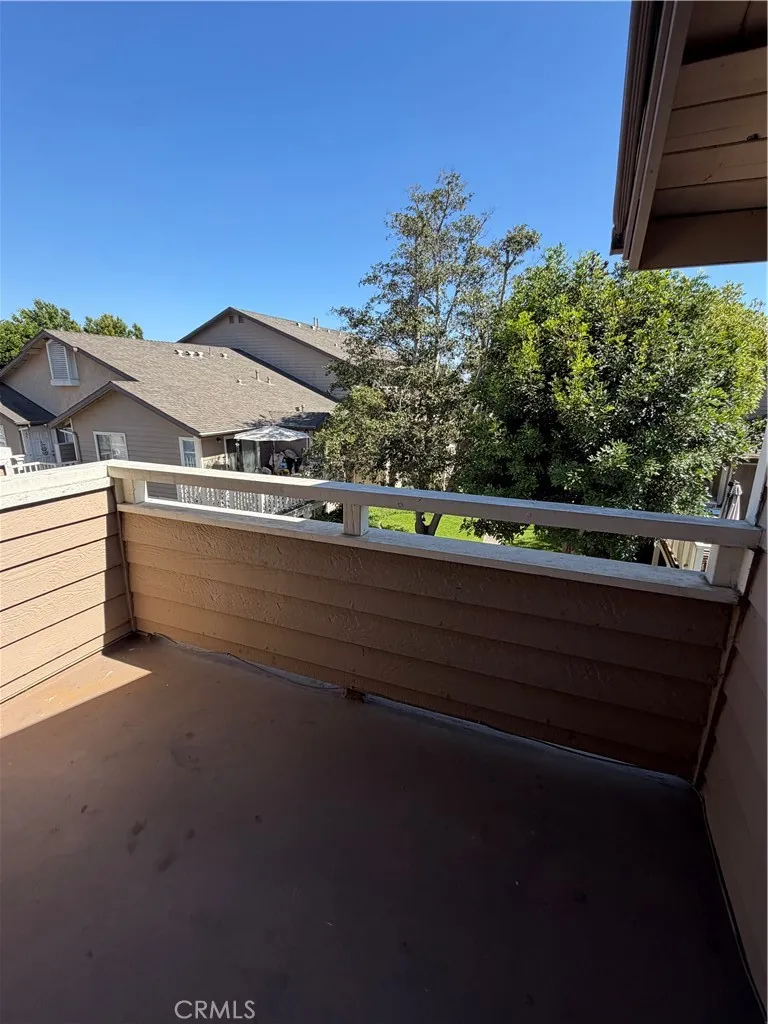 private balcony off of the primary