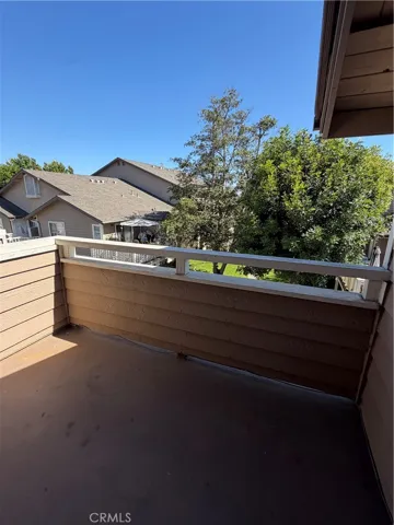 private balcony off of the primary