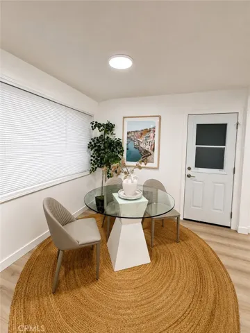 Staged Dining Area