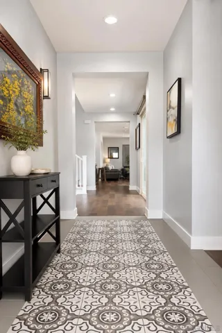 Welcoming front entry foyer