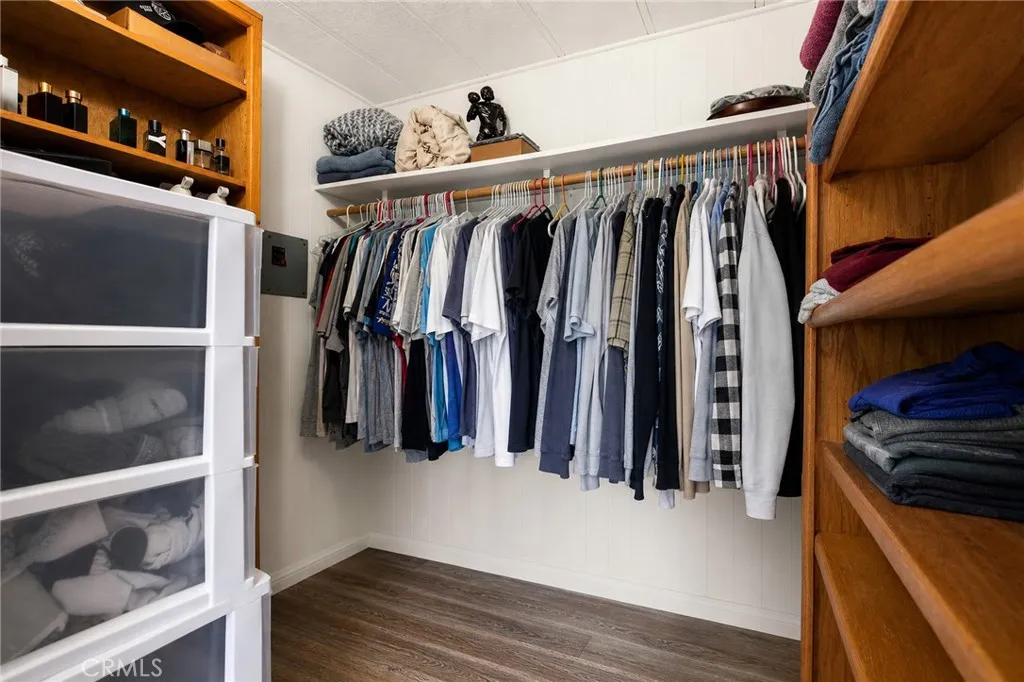 Walk-in closet.