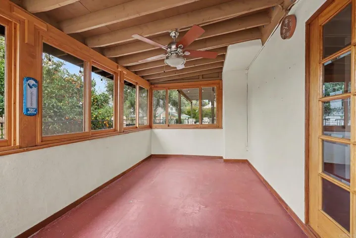 Enclosed sunroom