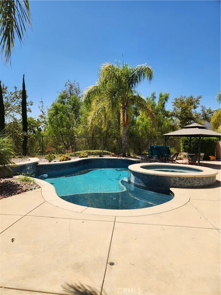 Huge backyard with pool and jacuzzi