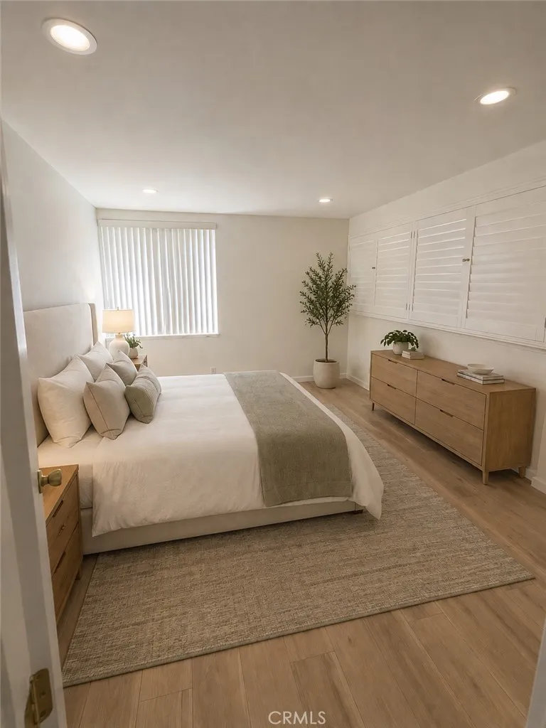 Upstairs loft bedroom virtual staging