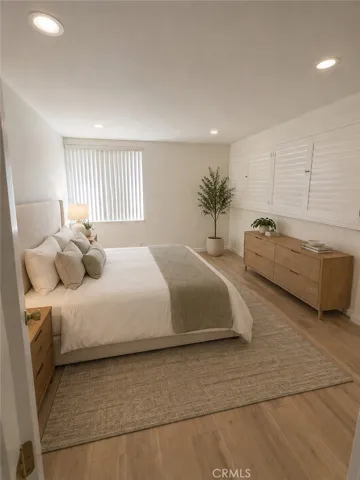Upstairs loft bedroom virtual staging