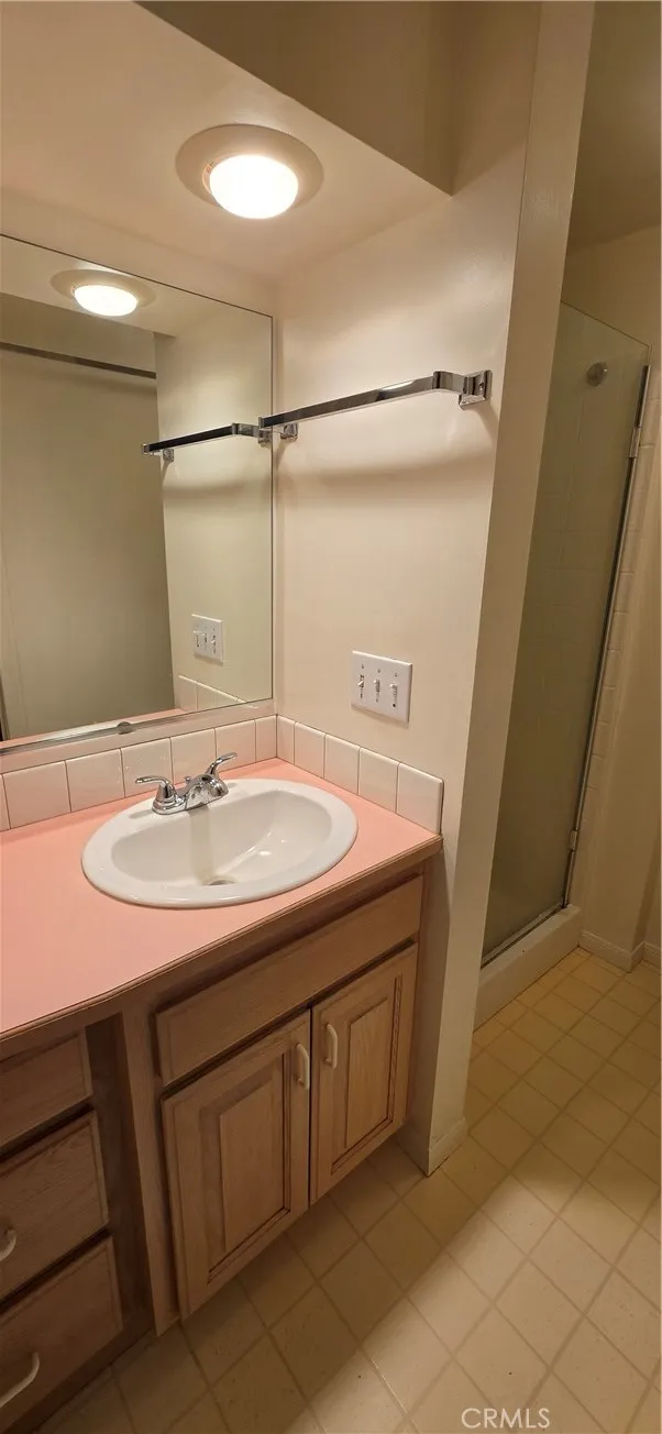 Primary bathroom has a walk-in shower Primary bathroom has a walk-in shower