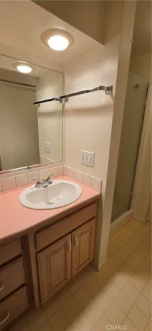 Primary bathroom has a walk-in shower