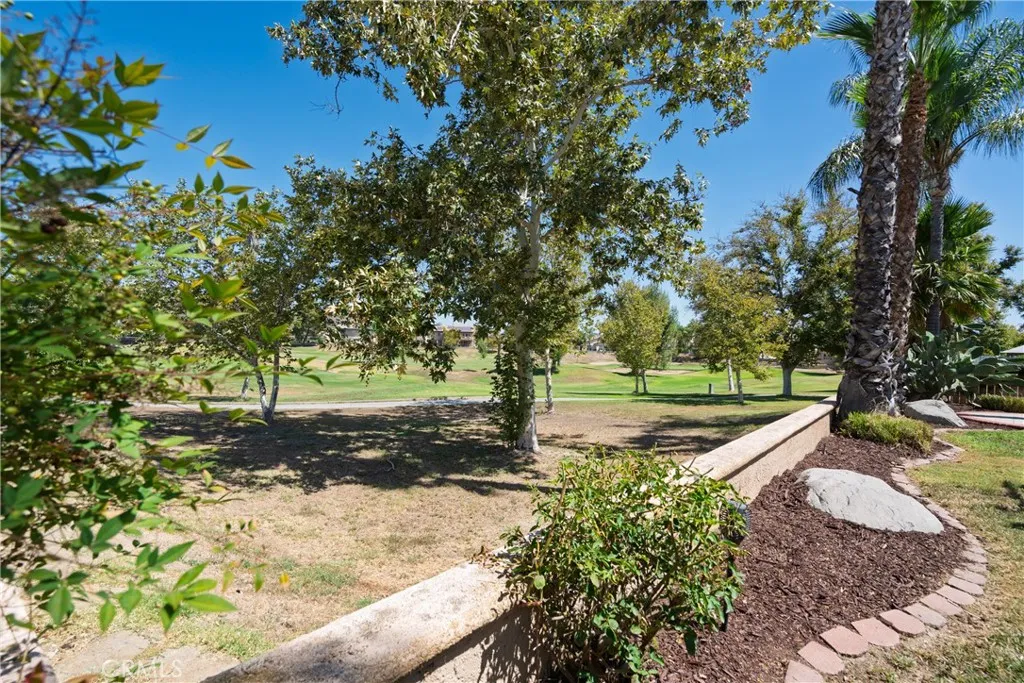 View of the golf course from backyard.