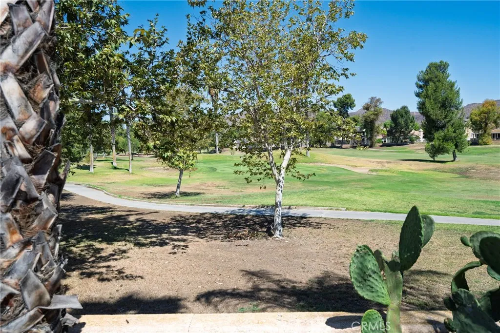 View of the golf course from the backyard.