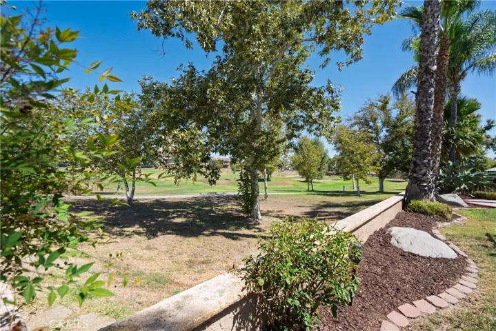 View of the golf course from backyard.