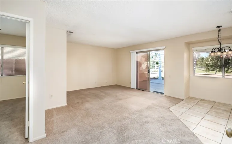 Family room and dining nook off the kitchen