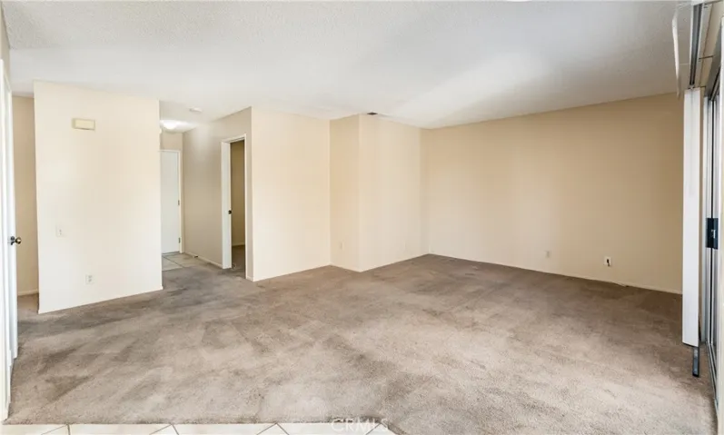 Family room located off the kitchen