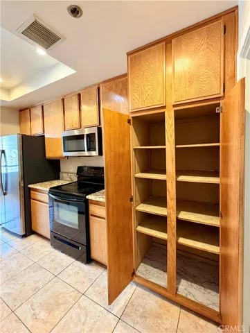 Kitchen with Pantry Open