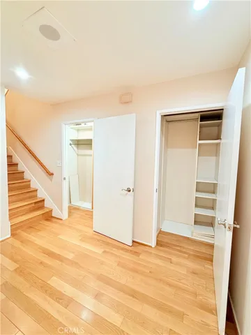 Downstairs Hallway with Storage Closets 
