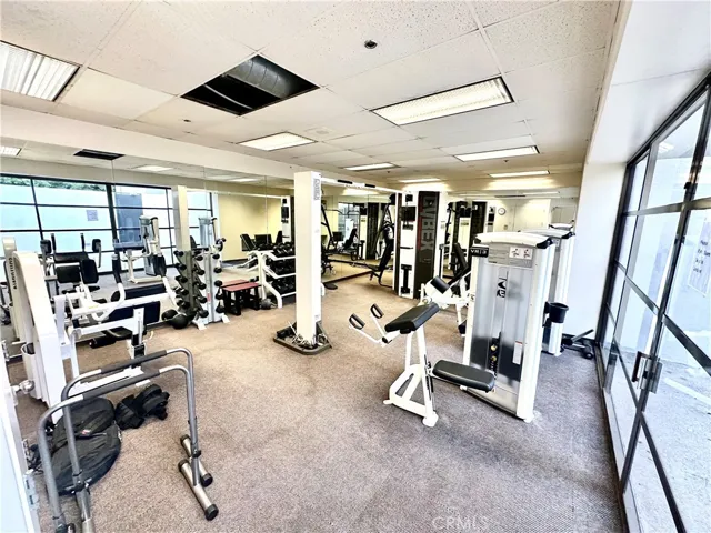 Weight Room in the Gym 

