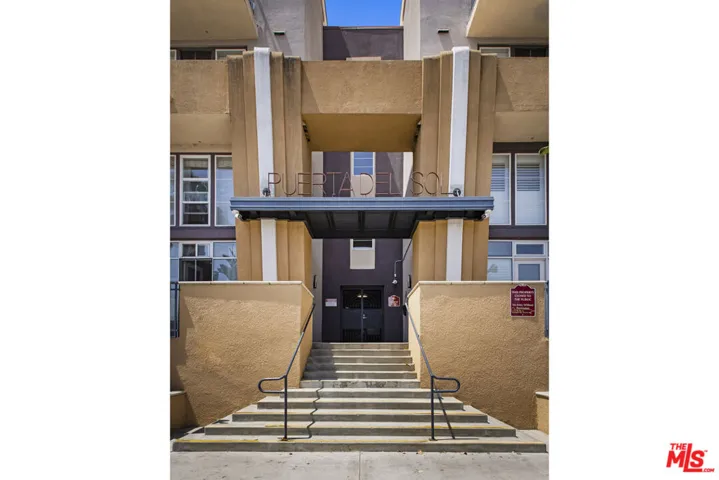 Staircase leading to storefron
