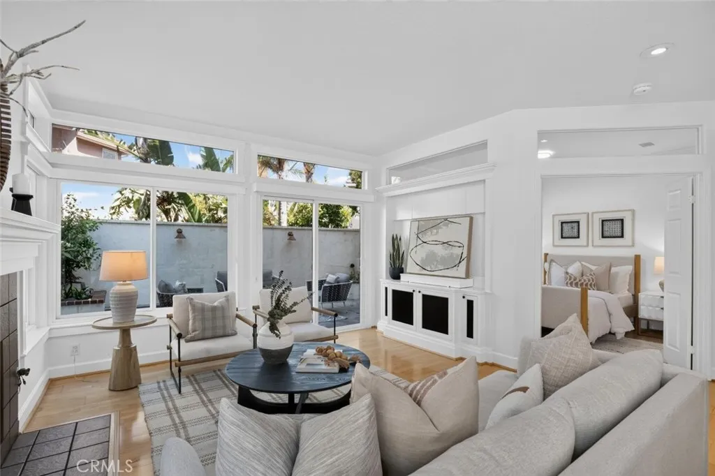 Open concept living and dining rooms