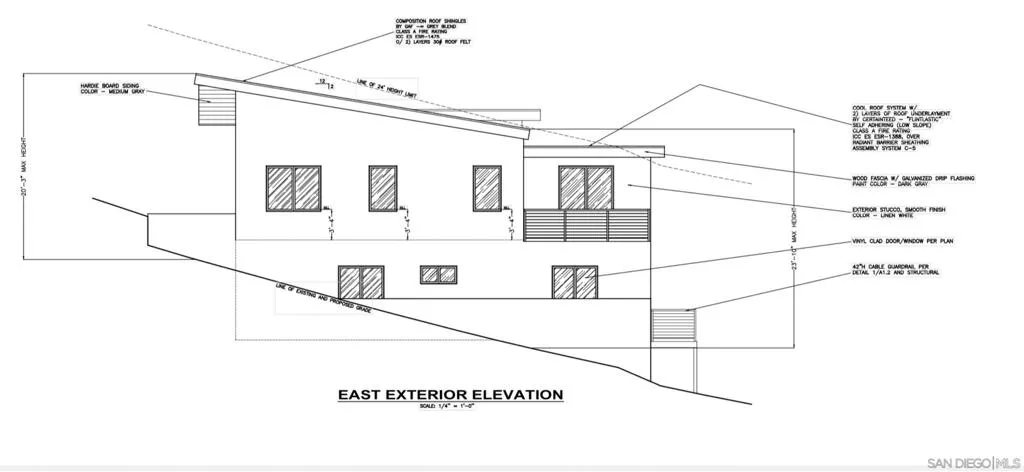 Lower House - East Elevation