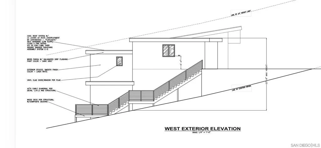 Lower House - West Elevation