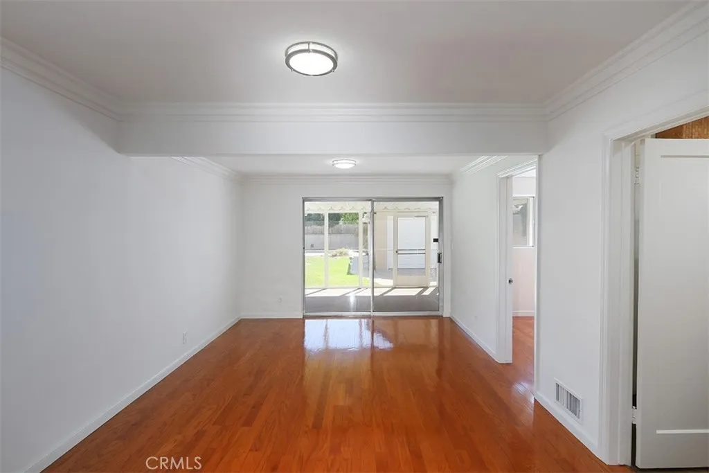 Family Room with Sliding Door to Patio