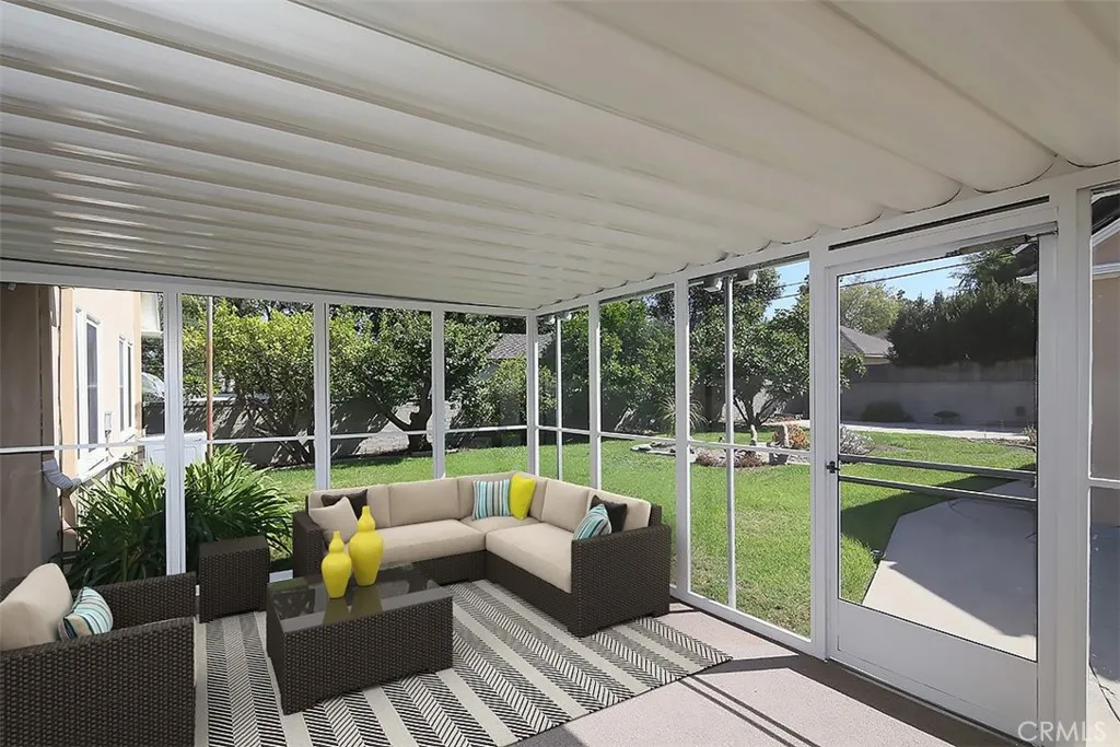 Screened Back Patio-Virtually Staged