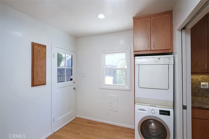 Laundry Room with Stackable Washer/Dryer