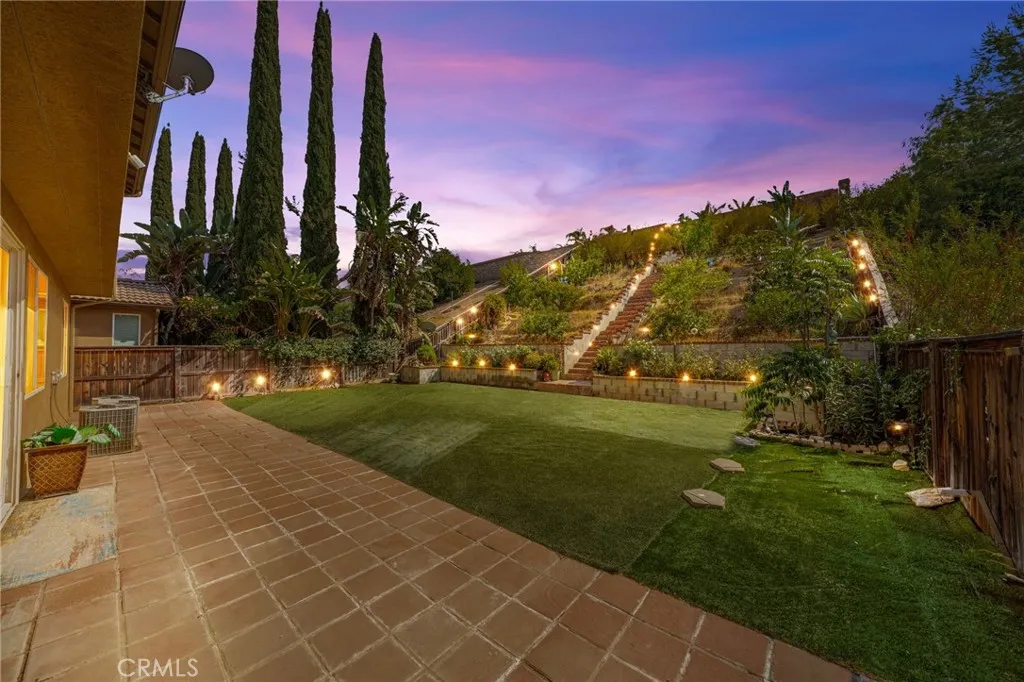 Backyard Twilight Digitally Enhanced