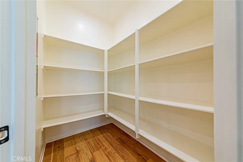 Spacious walk-in pantry