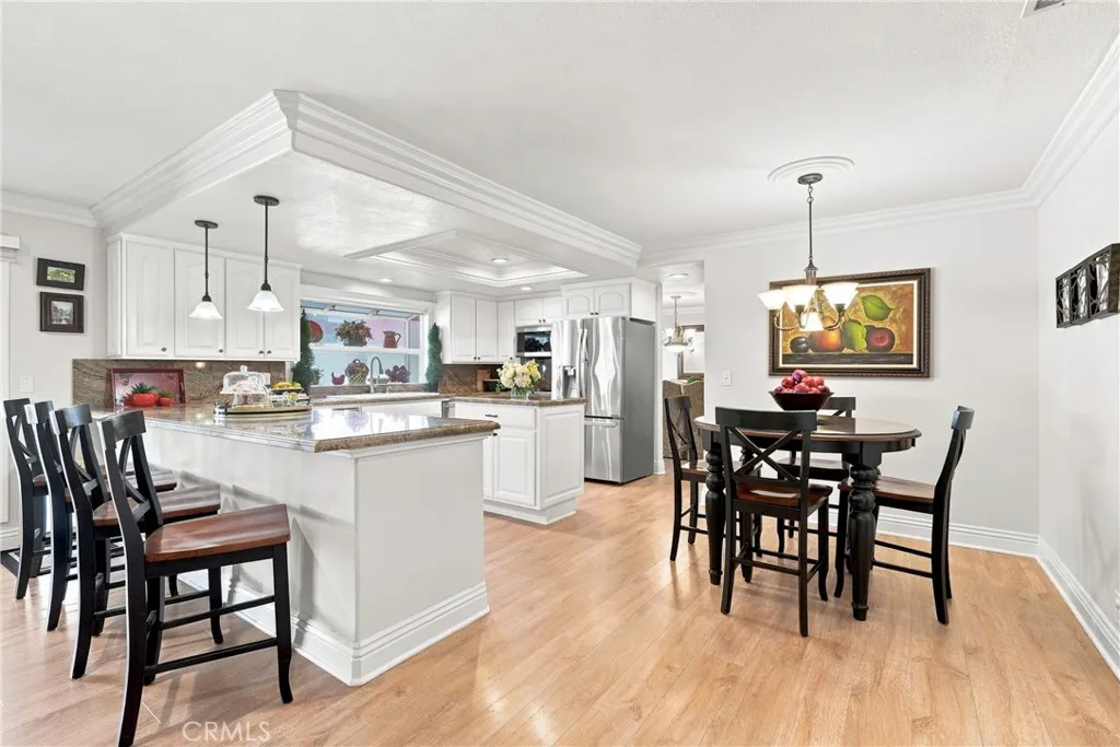 Spacious Kitchen with multiple eating areas