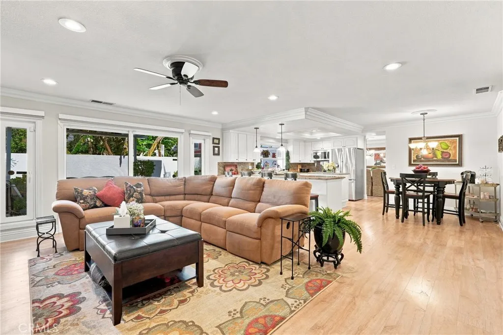Family Room opens to kitchen