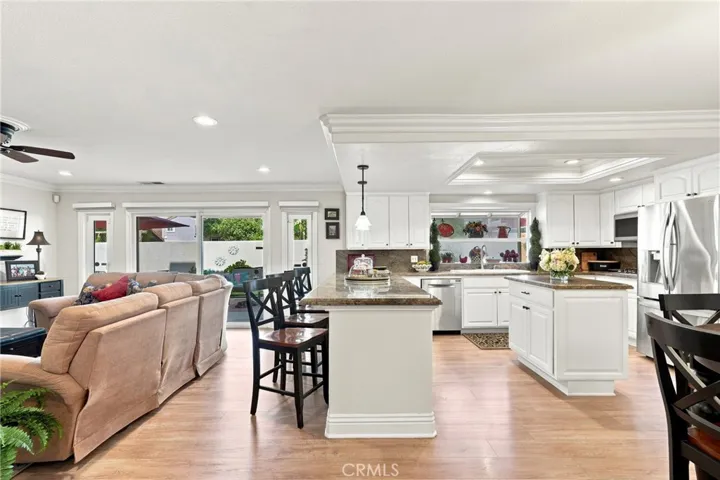 Spacious Kitchen opens to family room