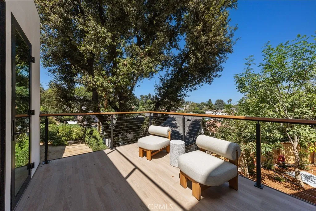 Lower Terrace from the junior master bedroom suite