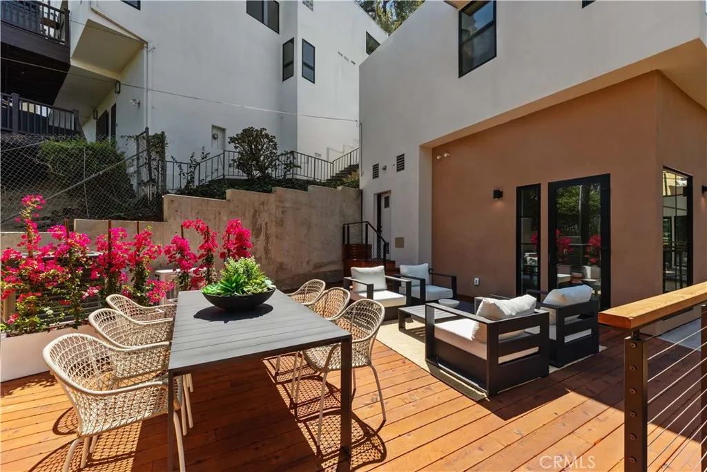 Patio outside of the master bedroom suite
