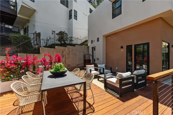 Patio outside of the master bedroom suite