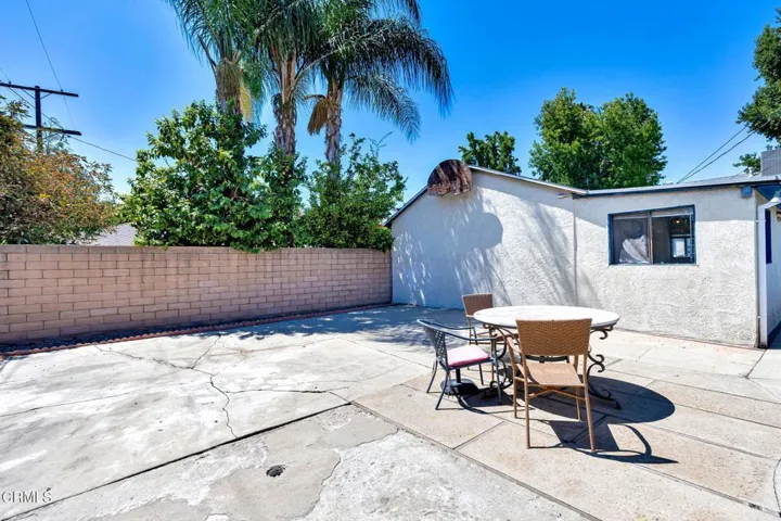 Backyard patio