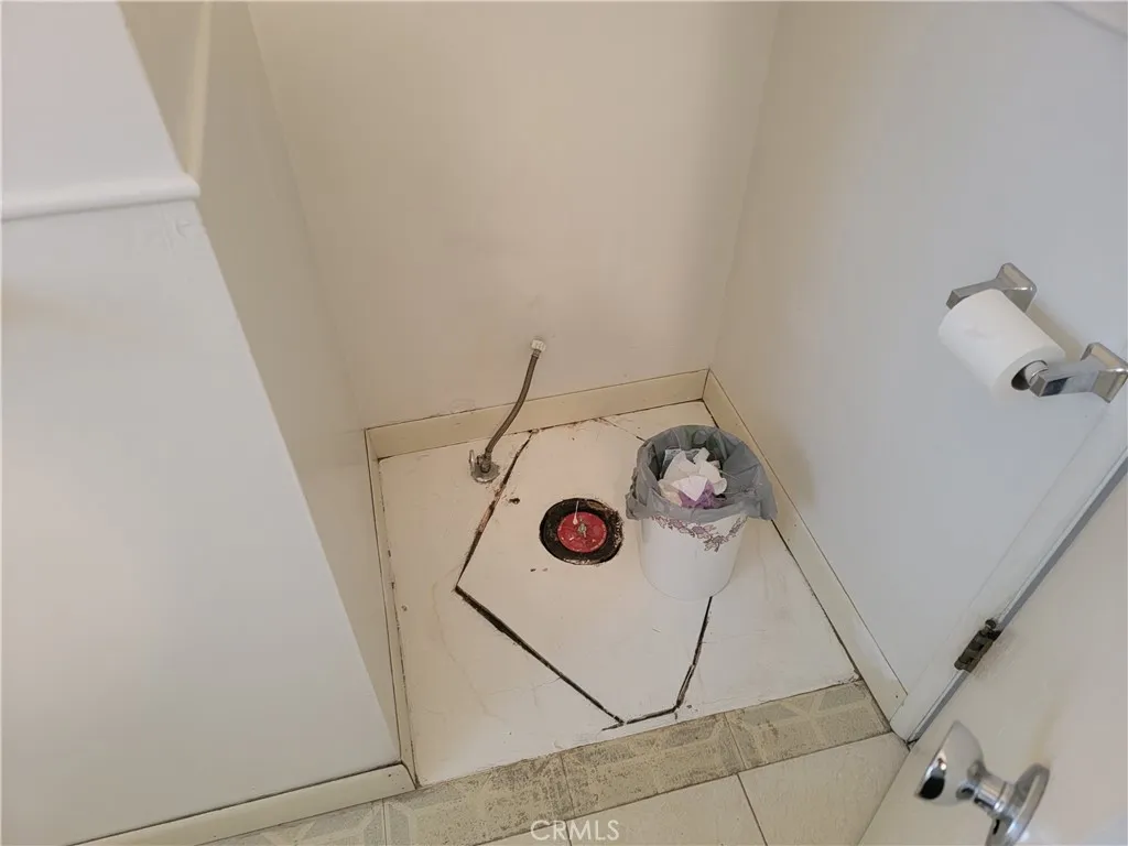 Toilet removed in bathroom #1